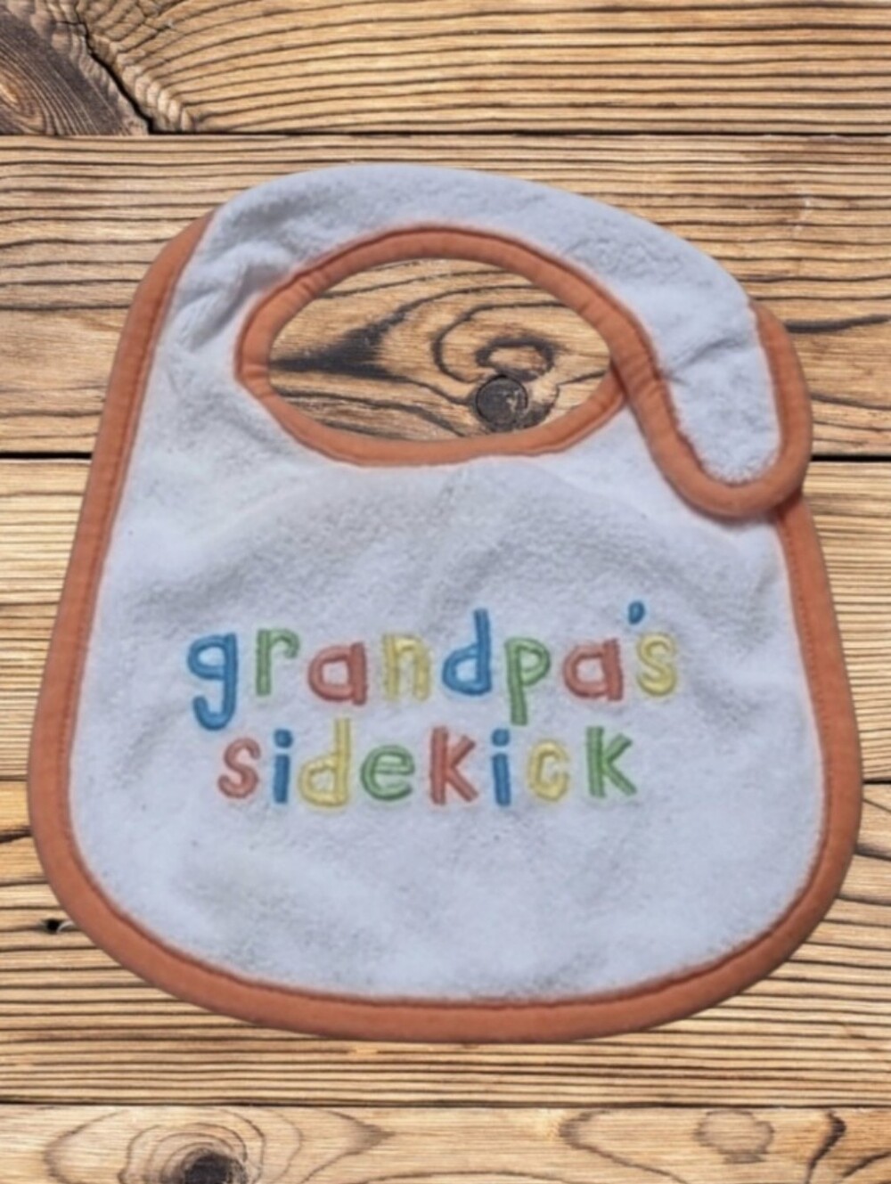 LITTLE BOY'S CARTER'S GRANDPA'S SIDEKICK BIB